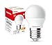 Toshiba 01301315137A A+, LED bulb Golf 5 W, 470 lm, 2700 K, 80 Ra ND, Plastik, 40 W, E27, weiß, 45 x 45 x 88 cm