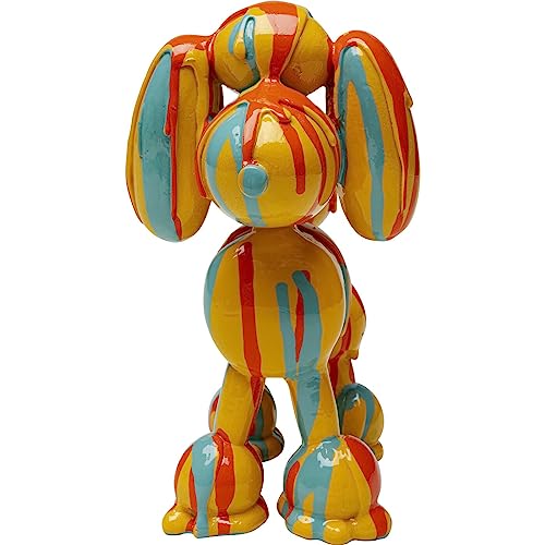 Design figura decorativa Dog Holi multicolore motivo animali decorazione cane divertente cameretta giovani stile pop art 17 cm