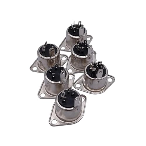 Conector DIN de 8 pines hembra para teclado de ordenador pack de 5 unidades para chasis 4