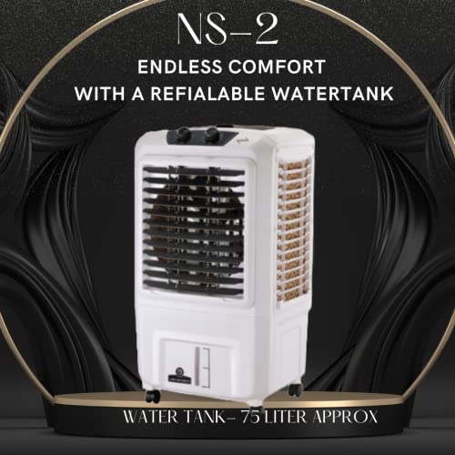 Image of Fresh Plastic Powerful 3 Speed Motor Desert Cooler | White |NS 2 16 | Pack Of 2