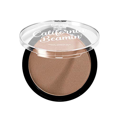 NYX Professional Makeup California Beamin' Face and Body Bronzer, Shimmery Pressed Powder, Large Format, Vegan Formula, Satin Finish, 14 g, Shade: The Golden One - Image 3