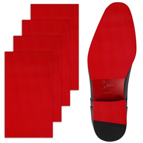 Image of Red Bottoms Shoe Protector, Self-Adhesive Bottom Protector for Christian Louboutin Shoe, Sole Protector Replacement for Louboutin Shoes(8'' by 4.5'')