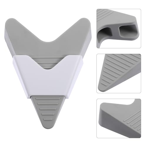 Cale de porte sans perçage : amortisseur en caoutchouc antibruit 3pcs