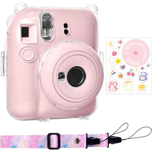 Funda transparente para cámara Fujifilm Instax Mini 12