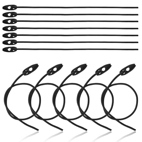 CHSEROK Sandow pour Bache 12 Pièces, Latex Tendeur Elastique, 50 et 100 cm, Réglable Tendeur Bache, avec Fermeture à Crochet, Adapté pour Camping-Cars, à Maison et Jardin