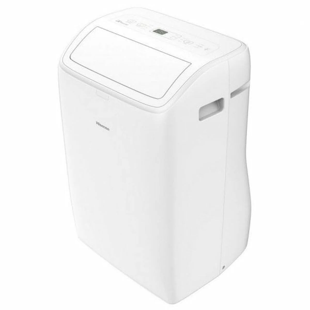 Hisense, APC12QC, climatiseur portable, 12000BTU/​h, 3,​5 kW, 3 en 1 (refroidissement, ventilation, déshumidification), 63 dB,​affichage LED, minuterie 24h, télécommande[classe énergétique A]