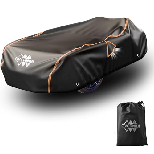 OVCRNIBI Polaris Slingshot Cover 600D Heavy Duty Waterproof Cover with Reflective Strips for Polaris Slingshot 150L x 78W x 52H