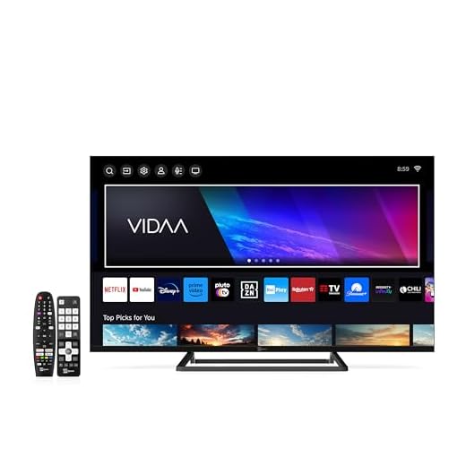 TELE System Smart TV 40 pollici Full HD Certificato CAM tivùsat HD TS40 FL4K SMV13, Doppio telecomando, HbbTV, HDR10 HLG, Televisore LED frameless powered by VIDAA