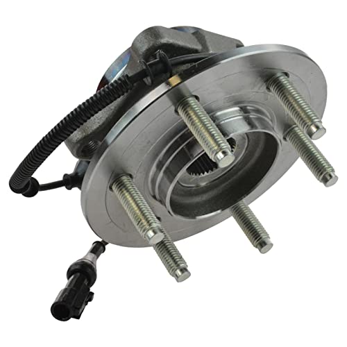 Image of TRQ Rear Left and Right Wheel Bearing and Hub Assembly Set 2 Piece Compatible with 2007-2010 Ford Expedition 2007-2010 Lincoln Navigator