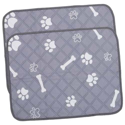 FUTUREORYY 2 Piezas Almohadillas de Entrenamiento para Perros Lavables Reutilizables Tapetes Higiénicos Absorbentes para Cachorros y Perros Mayores Diseño Científico para Interiores Medida S
