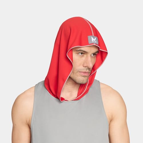 Image of MISSION Cooling Hoodie Towel, Evaporative Cool Technology, Cools Instantly When Wet, UPF 50 Sun Protection, Contours Your Head to Stay in Place, Great for Sports, Fitness, Gym