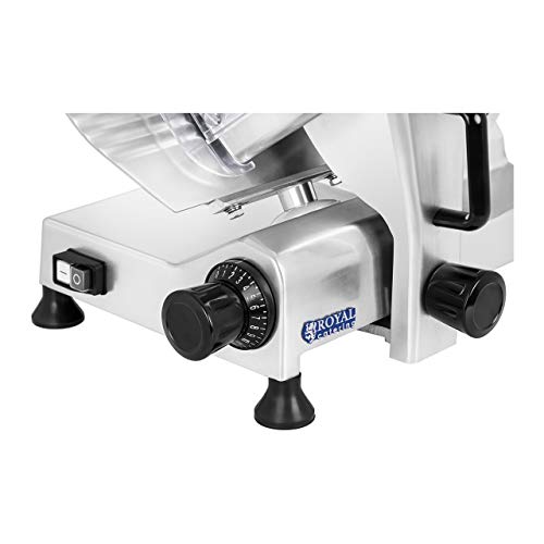Royal Catering RCAM 300PRO Allesschneider Brotschneidemaschine Aufschnittmaschine Edelstahl Gastro Profi (Ø 300 mm… – Bild 5