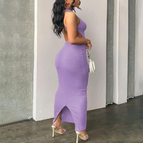 Image of Nimsruc Women Summer Sexy Bodycon Maxi Dress Casual Long Dresses