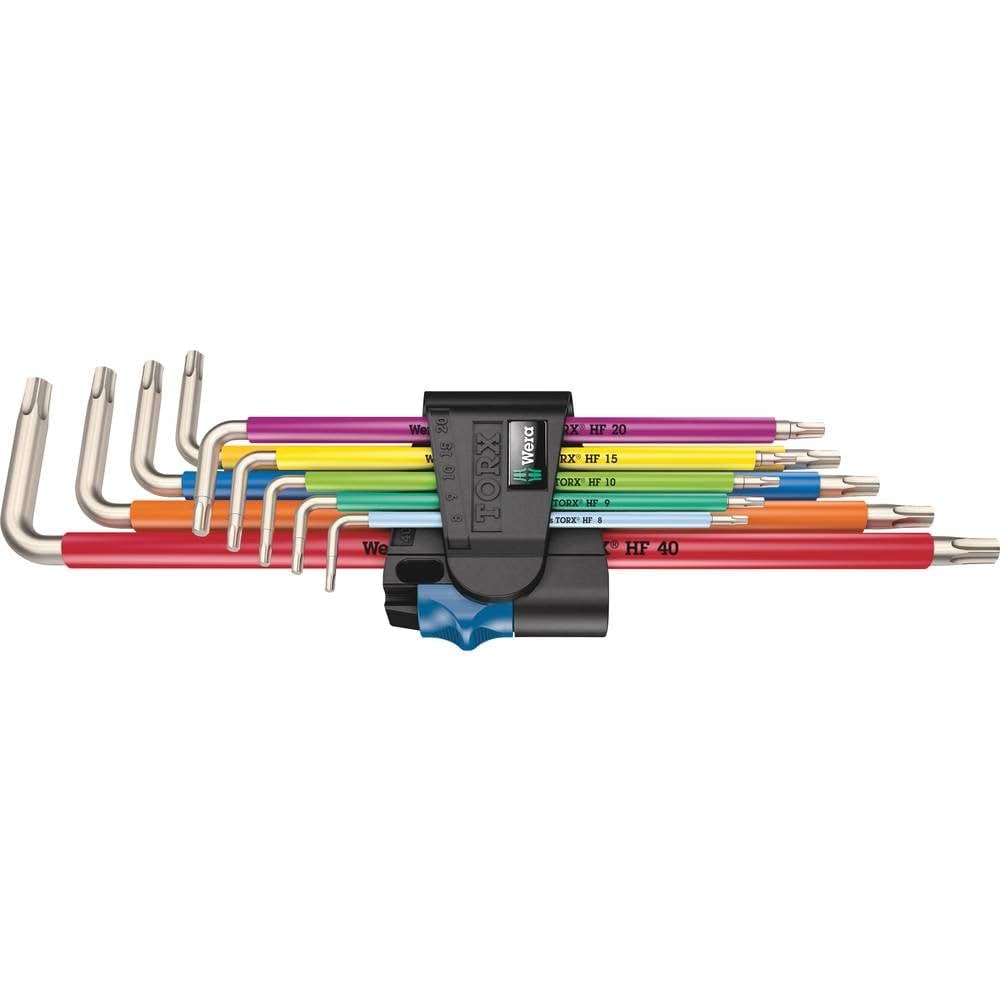 3967/9 TX SXL Multicolour HF Stainless 1 Juego de llaves acodadas TORX® HF con función de sujeción, acero inoxidable, 9 piezas