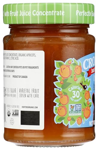 Crofters Organic Apricot Just Fruit Spread, 10 oz