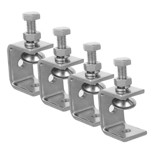 Cabilock Stainless Steel c Clamps 4pcs Set Bar Clamps for Woodworking Compact Design for Home Improvement