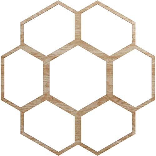 Image of Ekena Millwork 34 inchOD x 14 1 /2 inchID x 1 /4 inchT Florin Wood Fretwork Pierced Ceiling Medallion, Red Oak