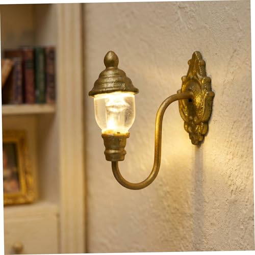 Lampe vintage pour maison de poupée à éclairage LED chaud et durable - 2