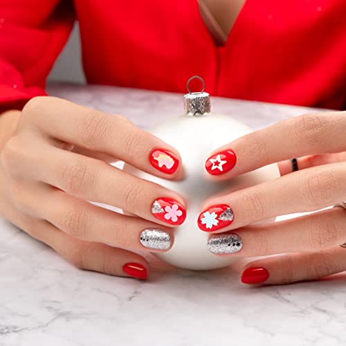 Beaupretty 2 Caixas Flake Polish Sparkly Gifts Decal Xmas Nail Art Body Decoration Acessórios Da Mod