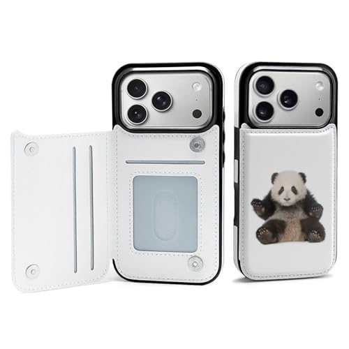 iPhone17 Pro用ケース かわいい パンダ 手帳型 財布型 携帯カバー アイフォン17 Pro用ケース マグネット式 カード収納 スタンド機能 あいふぉん 薄型 肌触り良い 耐衝撃 全面保護 可愛い かわいい 人気 プレゼント