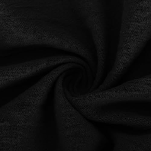 Linen Cargo Pants Men Relaxed Drawstring Pants Elastic Waist Multi Pack Pants Lightweight Lounge Pants Loose Trousers4