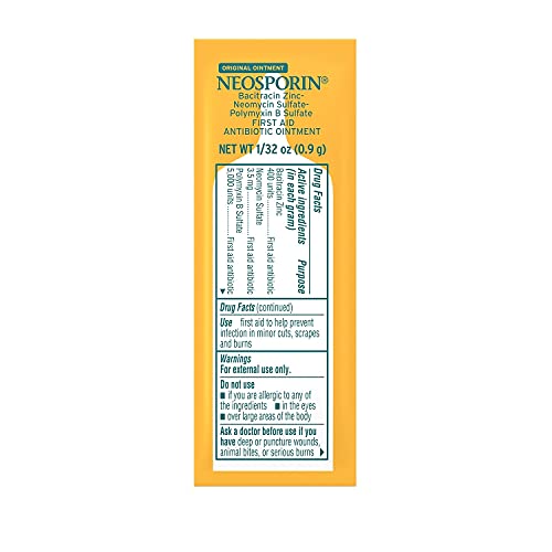 Neosporin Ointment 1/32 oz, Pack of 144