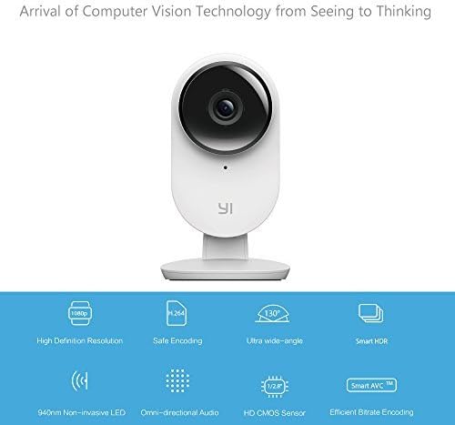 YI 1080P Home Camera 2, Wireless IP Security Surveillance System with 32GB MicroSD Card (US Edition)