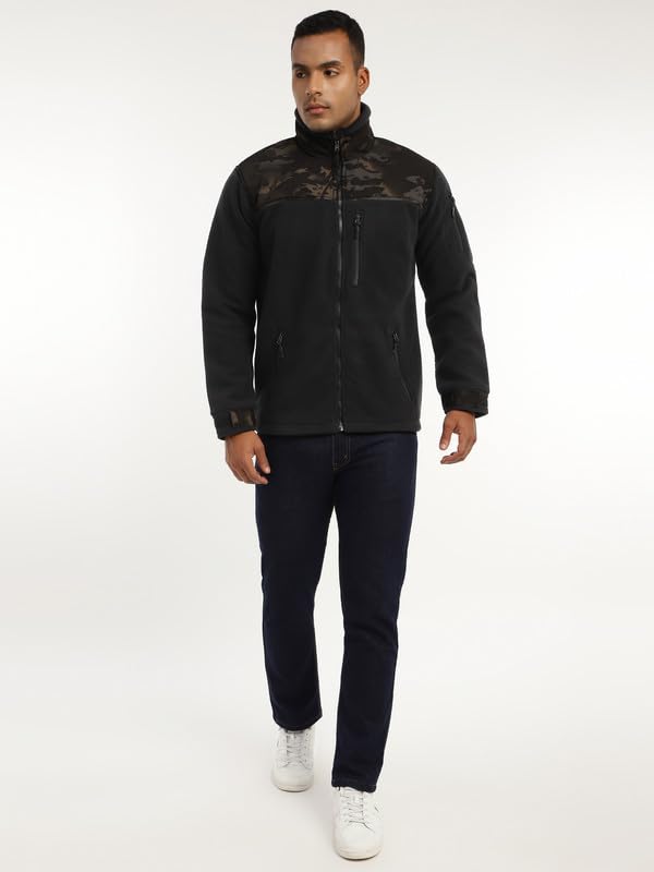 Image of MOUNTMILLER Men's Ripstop Dual Superbond HLKN Fleece Tactical Jacket | Water Repellant | Multi-Pocket | Abrasion-Resistant | Ideal for Outdoor, Hiking & Trekking