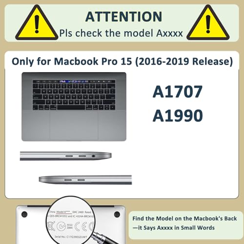 Carcasa MacBook Pro 15 modelo A1990 A1707 con Touch Bar, Flor Silvestre 2