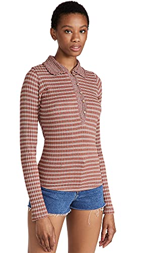 Haut Delilah Free People une confection soignée couleur rouille S