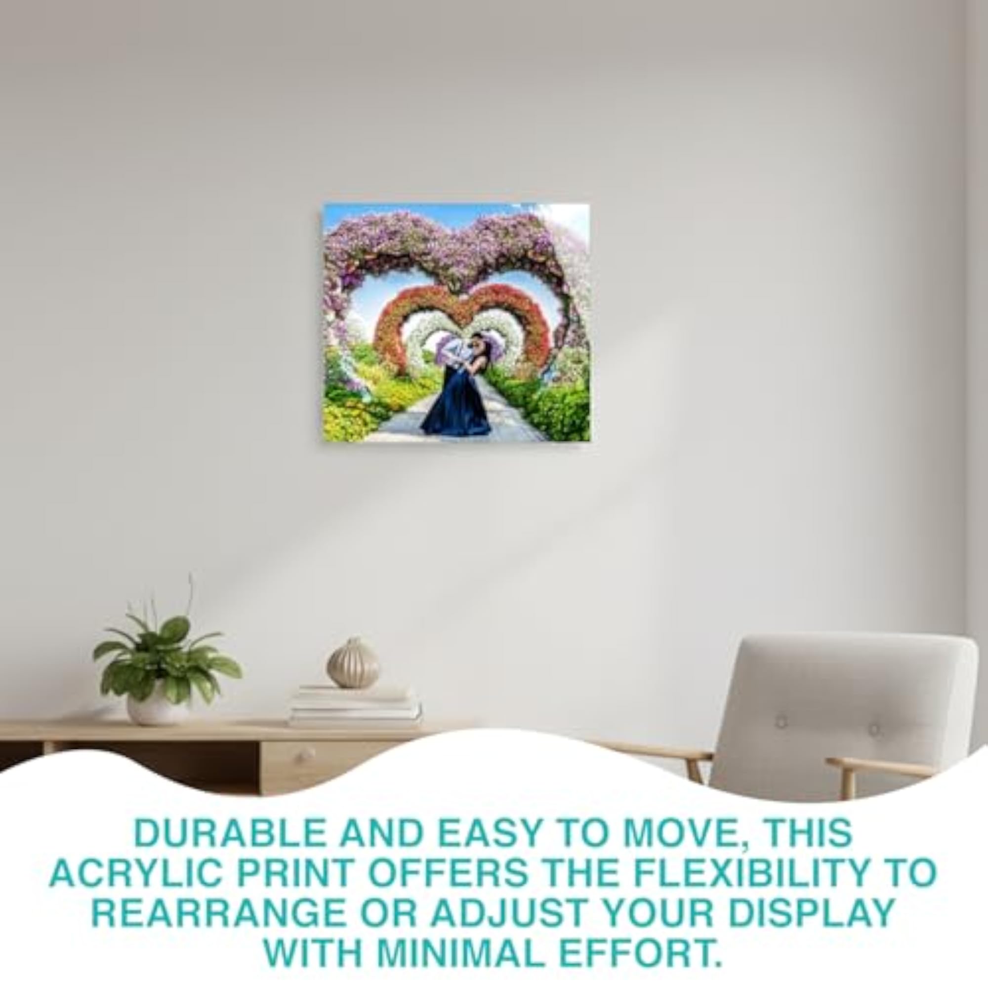 Acrylic Print, Personalized Photo on Frameless High Gloss