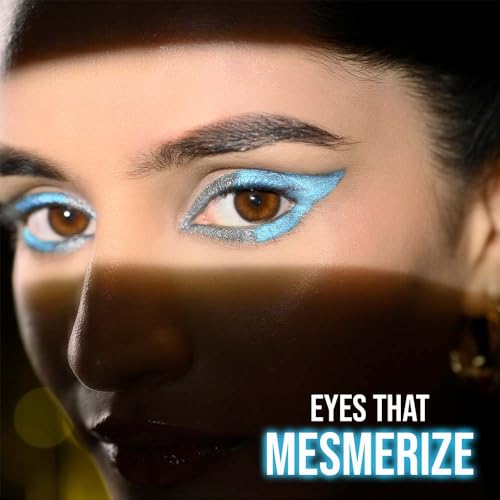 Image of Glam21 Prismatic 5D Eyeliner| Waterproof | Smudge proof | Long lasting eyeliner with easy application | Creamy Formula | Multichrome Effect Bold Color Payoff | Pack Of 2 - 0.4gm Each (Spectrum & Cosmic)