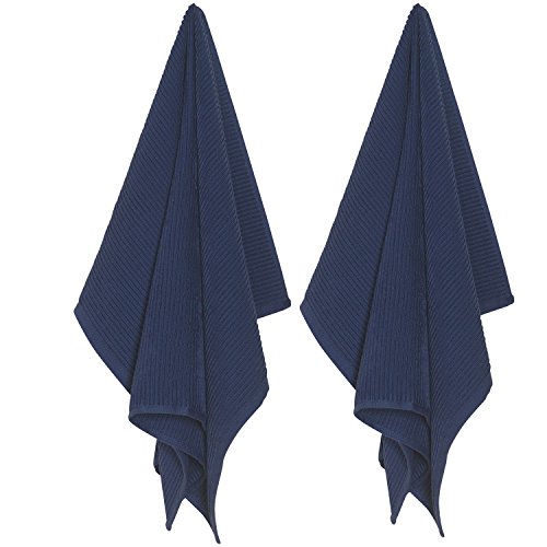 Now Designs Ripple Kitchen Towel, Set of 2, Indigo - Thumbnail 7