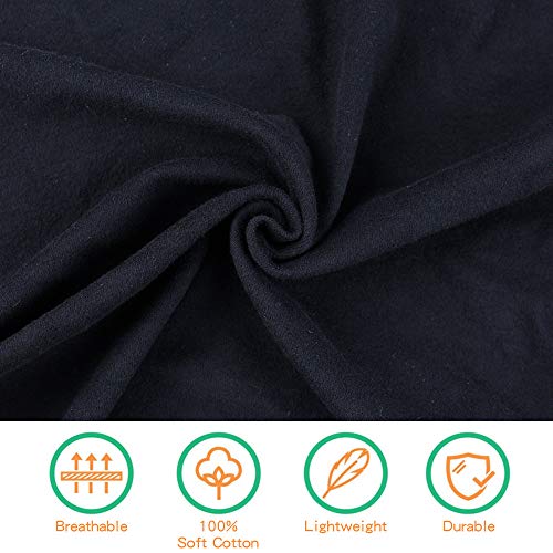 Image of PESAAT Cotton Baby Swaddle Hat Set Newborn Infant Hats Receiving Blankets for Baby Boys Girls