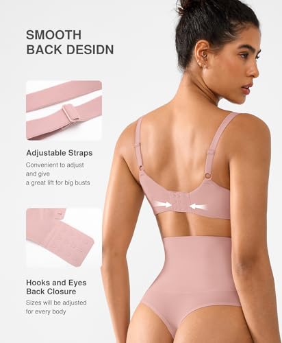 Image of Lover-Beauty Minimizer Bras for Women Full Coverage Unlined Underwire Bras Plus Size Lifting Bra for Heavy Breast