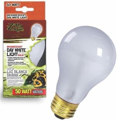 Zilla Incandescent Day White Light Bulb for Reptiles 75 Watt - Pack of 6