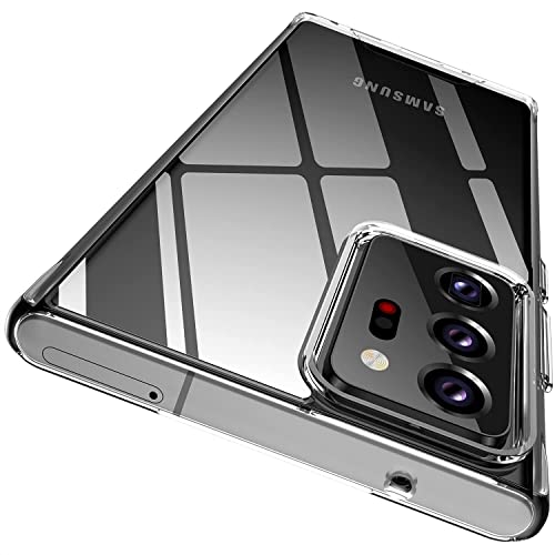 Image of NISHTECH for Samsung Galaxy Note 20 Ultra Premium Transparent Hybrid Soft Slim Dust Proof Silicone Back Case Cover with Camera Protection