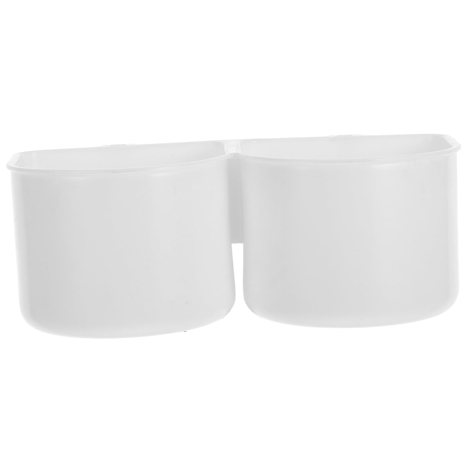 GALPADA Dog Bowl Removable Plastic Dual Hanging Pet Kennel Cage Bowl Divided Food Water Feeder Dish Coop Cup for Puppy Cat