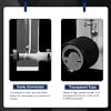 Flowmeter 2-20LPM Acrylic Air Gas Flowmeter with Control Valve for Measuring Controlling Gas