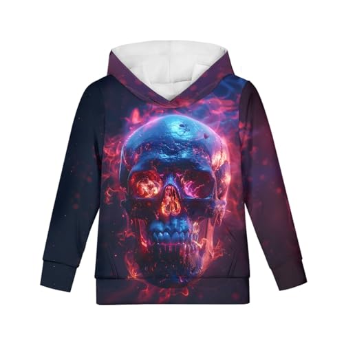 Image of GLUDEAR Teen Boys Girls Novelty Animal Galaxy Hoodies Sweatshirts Pullover