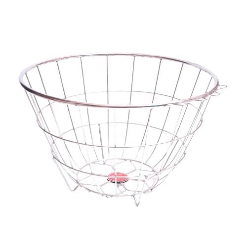 Steel Dish Drainer Basket for Kitchen Utensils - Large Rack Tray for After Wash, Round Pipe Small