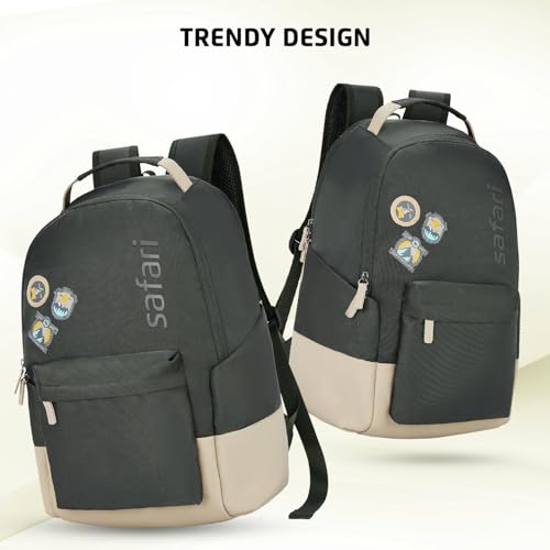 Image of Safari Dart 3 24L College backpack, 2 compartments, 17 inch laptop compatible, Smart trolley sleeve, Front pocket, college backpack bags for women and men, travel bag, Ideal for Students, Color - Olive