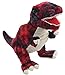 Lashuma Títere de peluche de dinosaurio, muñeca de animales T-Rex de 28 cm, juguete teatro, muñeca de mano, color rojo