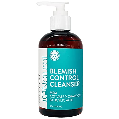 Salicylic Acid Face Cleanser by IQ Natural - Acne Cleanser - Face Wash and Full Body Wash - (8 fl oz/260 ml)