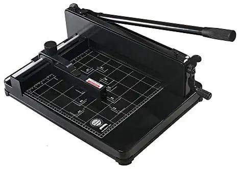 Dotpot A4/12 Inch Heavy Duty Guillotine Paper Trimmer Rim Cutter A4 Size Commercial Metal Base with Large Capacity of 400 Sheets for Home, Office & Stationery Stores