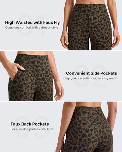 Image of G4Free EverGoing Yoga Pants Women Wide Leg Pants with Pockets High Waist Stretch Dress Casual Sweatpants Petite /Regular /Tall