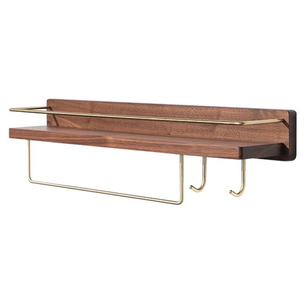 Étagère murale de salle de bain en bois flottant rétro pour optimiser vos rangements