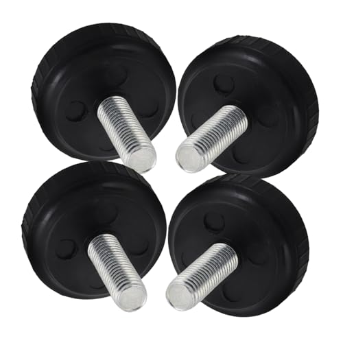 Garneck 4piezas Accesorios Deportivos para Equipos de Fitness Patas Ajustables Ventosas para Cinta de Correr Tornillos de Apriete para Máquinas de Ejercicio Gimnasios