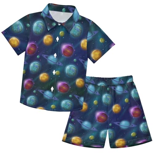 Image of visesunny Boys 2 Pieces T-shirts and Shorts Floral Tops & Shorts Summer Outfits 3-10 Years Clothes
