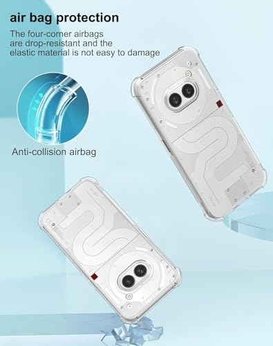 Image of Lustree Case for Nothing Phone 2A | 2A Plus Transparent Protective Slim Anti-Yellow Hard Silicone Anti-Shock Case Bumper with Reinforced Corners cam Protection for Nothing Phone 2A Plus| 2A